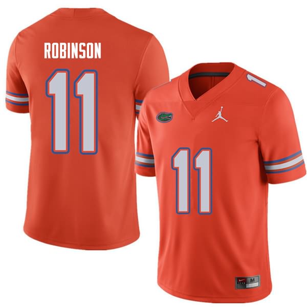 NCAA Florida Gators Demarcus Robinson Men's #11 Jordan Brand Orange Stitched Authentic College Football Jersey VJB0864YT